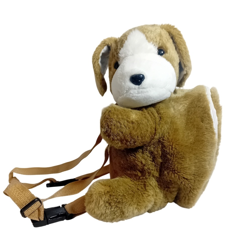 Vintage Balloon Club Plushie Puppy Dog Backpack Kid Retro Stuffed Animal Kidcore